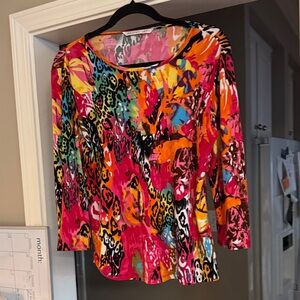 Peter Nygard Vibrant Multicolor Blouse
